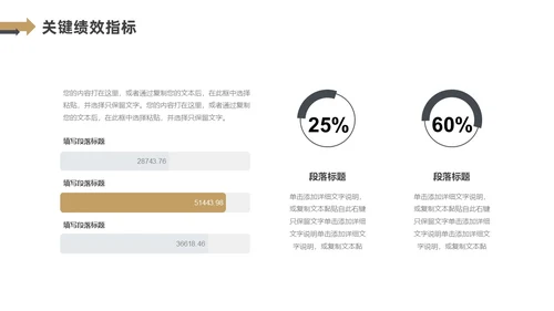 黑色金色箭头简约风个人晋升述职报告PPT模板