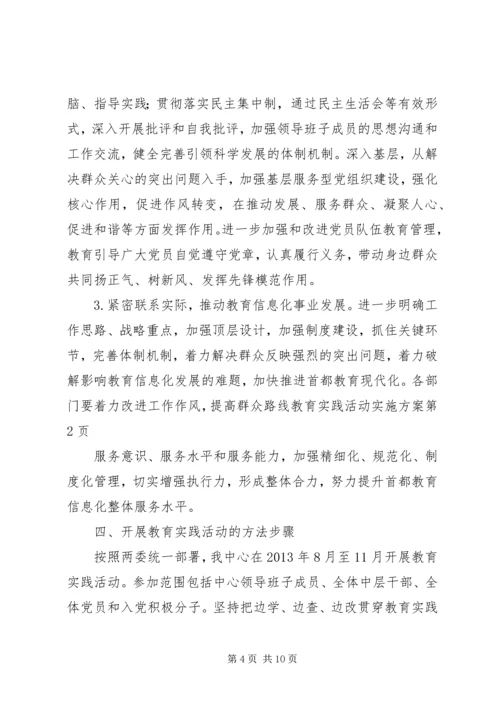 群众路线教育实践活动实施方案 (21).docx