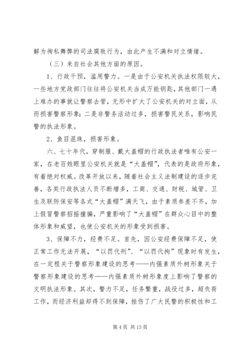 关于警察形象建设的思考——内强素质外树形象 (9).docx