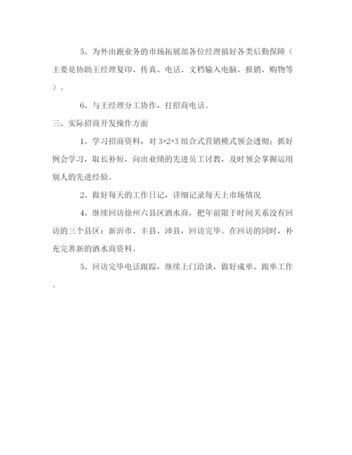精编之年销售人员个人工作计划范本.docx