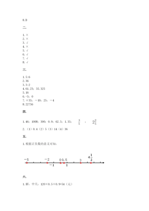 北京海淀区小升初数学试卷【模拟题】.docx