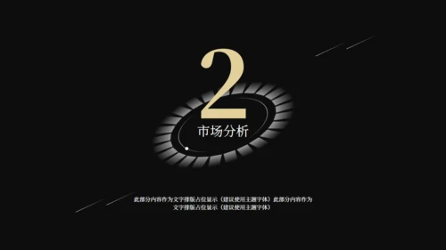黑金奢华风公司企业宣传通用PPT模板