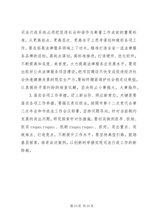 副市长司法行政会议讲话.docx