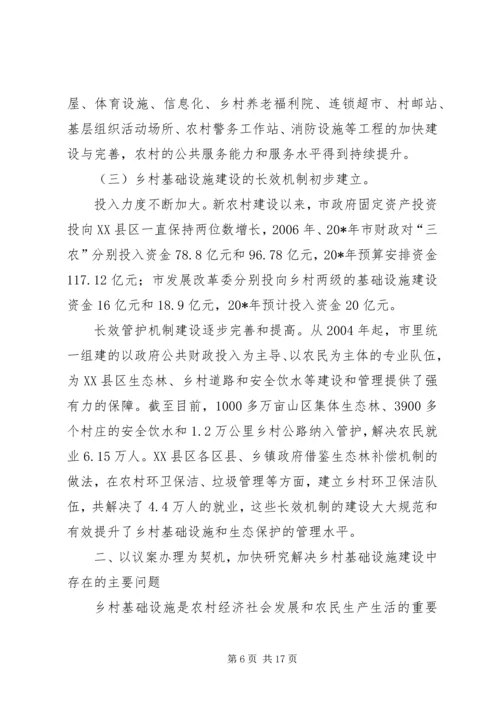 政府加快新农村建设工程报告.docx