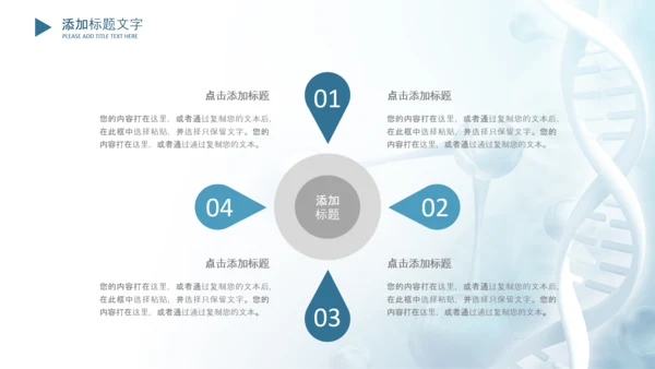 生物基因细胞DNA医疗医学PPT模板