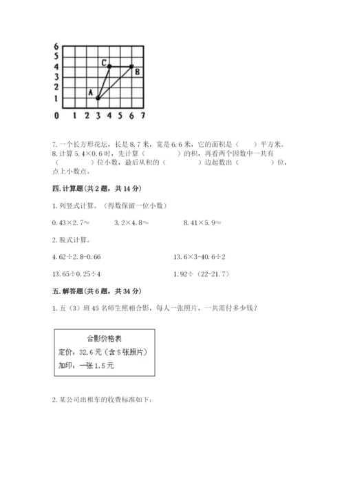 人教版五年级上册数学期中测试卷（考点提分）.docx