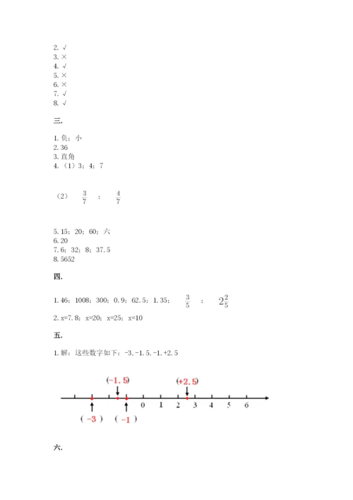 小学毕业班数学检测题附完整答案【名师系列】.docx