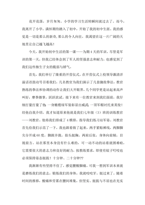 热门初中军训心得体会集锦七篇.docx