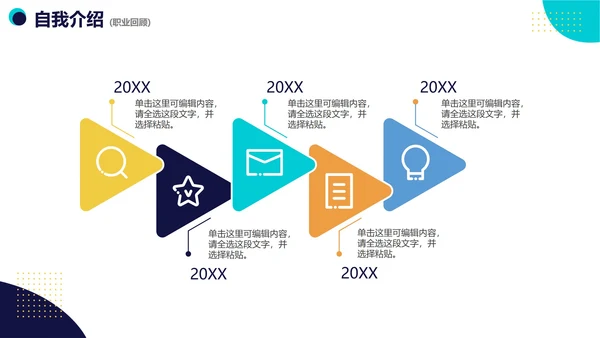 蓝色实景活泼企业员工竞聘述职报告PPT模板