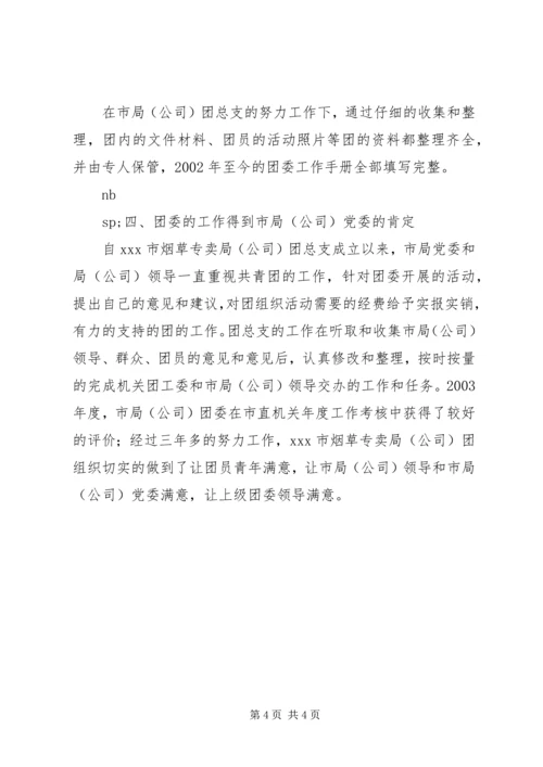 公司申报五四红旗团组织材料 (2).docx