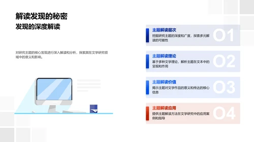 文学研究开题报告PPT模板