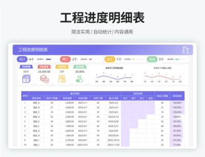工程进度表