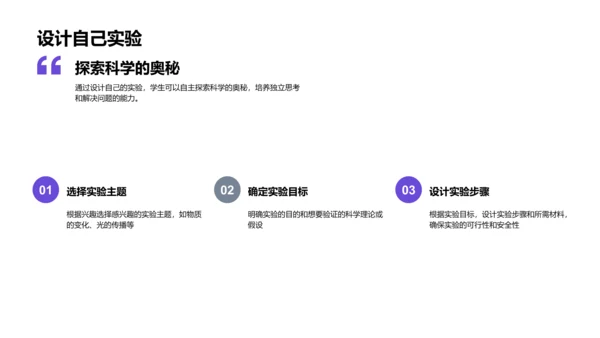 科学实验教学课件PPT模板