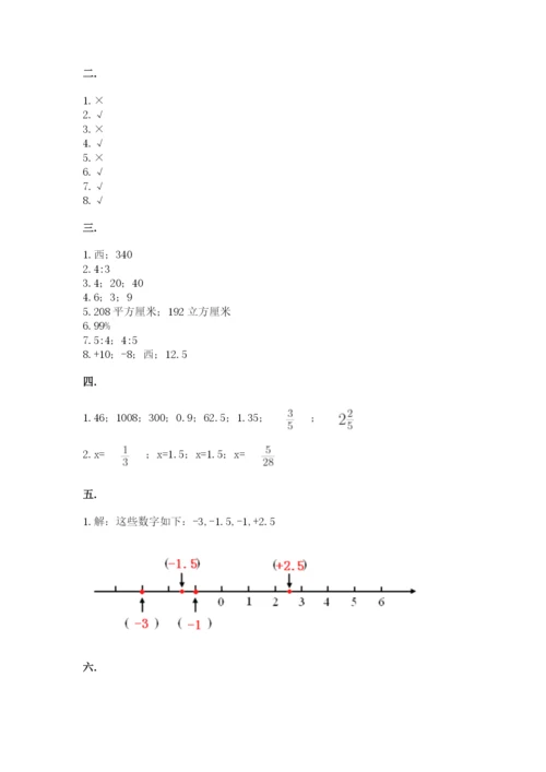 青岛版小升初数学模拟试卷（word）.docx