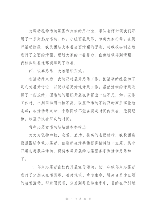 青年志愿者活动总结范本参考.docx