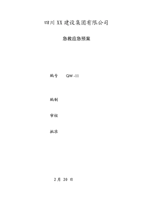 急救应急全新预案全新体系认证用最全面.docx