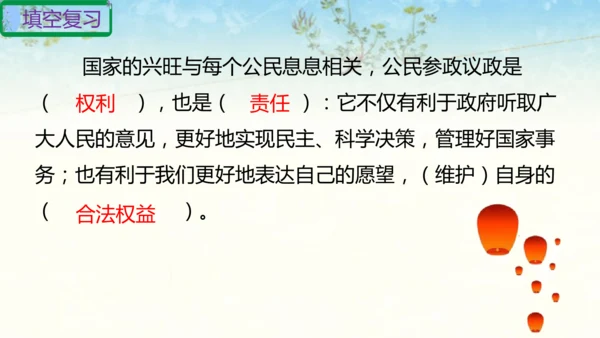 六年级上册道德与法治第三单元我们的国家机构复习课件