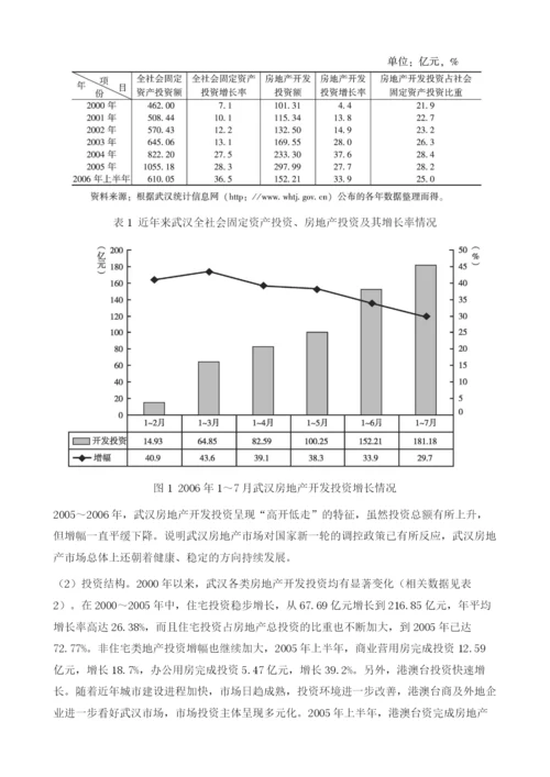 2005武汉房地产投融资情况分析.docx