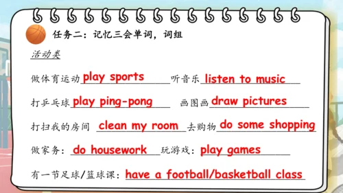 Unit 2 My week 复习课件（词组+句型+语音+语法+写作指导）
