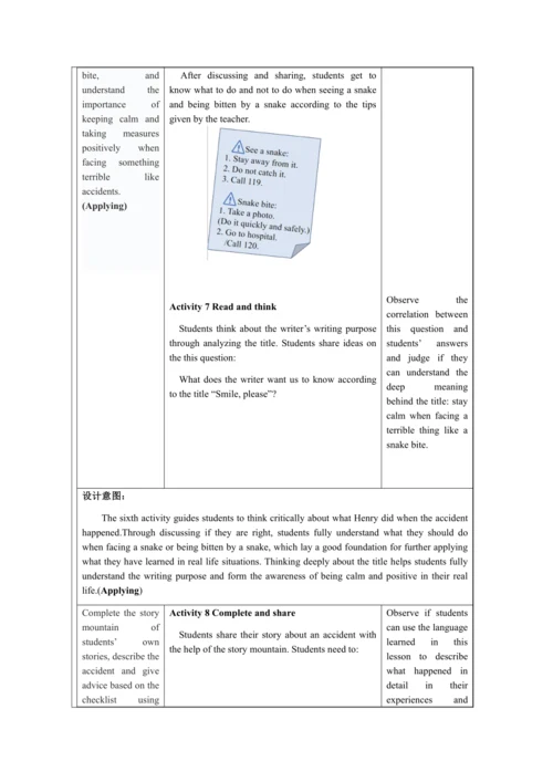 Unit 2 Reading and vocabulary-教学设计