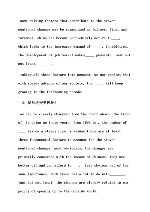 作文范文之英语二作文样稿