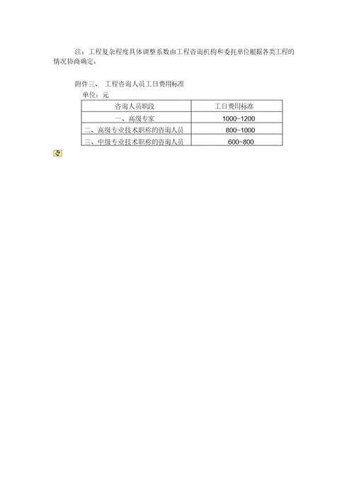 工程咨询收费标准(国家计委1283号文)