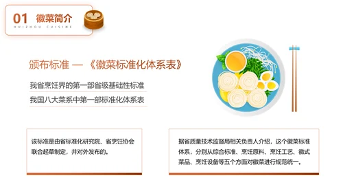 徽菜安徽美食文化介绍PPT模板