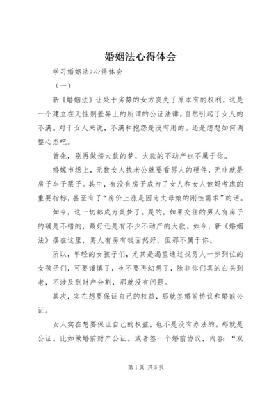 婚姻法心得体会 (2).docx