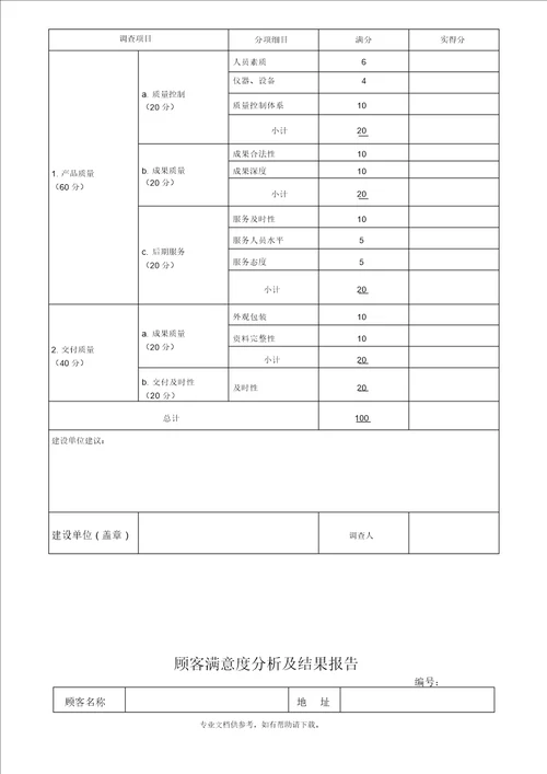 工程回访记录表