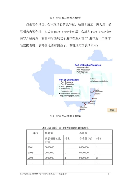 基于地理信息的APEC港口综合信息系统.docx