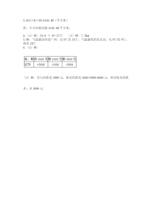 小学六年级数学摸底考试题含答案.docx