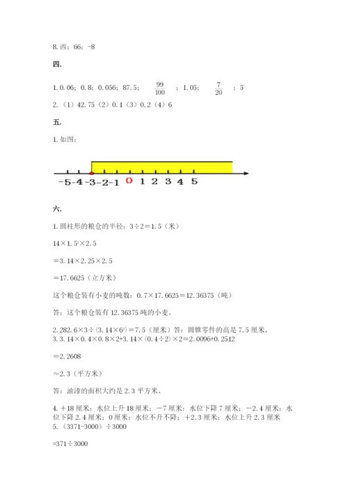 济南市外国语学校小升初数学试卷带答案（考试直接用）.docx