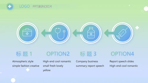 绿色医疗临床护理案例分析动态PPT模板