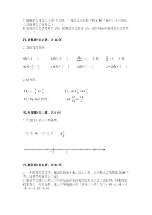 冀教版小学六年级下册数学期末综合素养测试卷精品【考点梳理】.docx