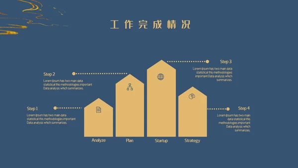 鎏金风工作总结通用PPT模板