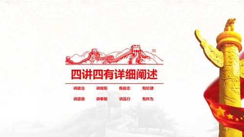 践行四讲四有，争做合格党员