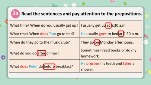 Unit 6 A Day in the Life Section A Grammar 语法课课件-人