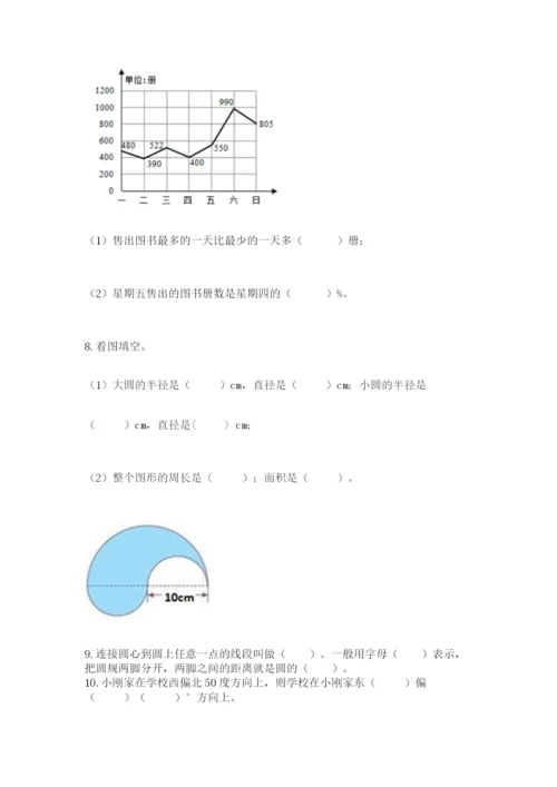 2022六年级上册数学期末考试试卷及完整答案【全国通用】.docx