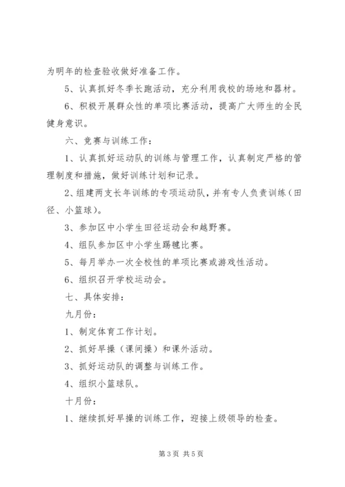 王寨小学体育工作计划.docx
