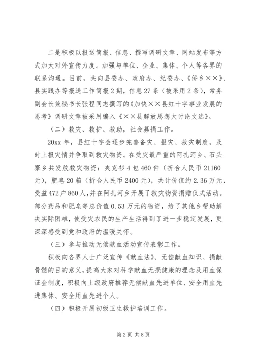 红十字会工作总结及工作计划 (2).docx