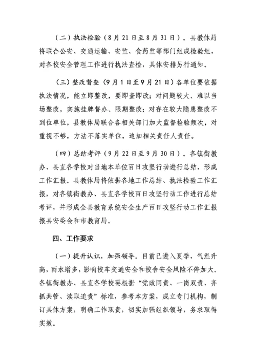 嘉祥县教育系统安全生产百日攻坚行动实施专业方案.docx