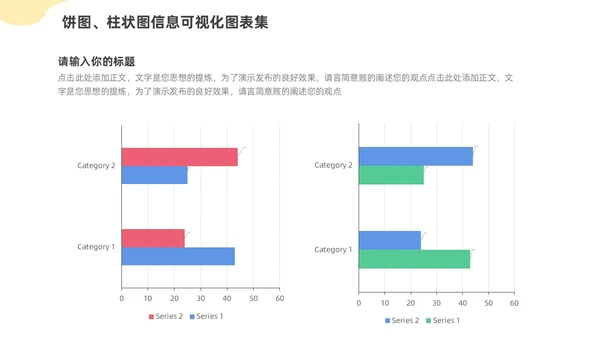 通用饼图柱状图信息可视化图表集