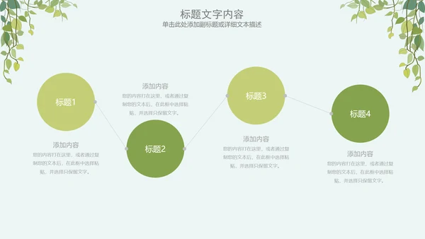 简约清新绿色医疗动态PPT模板