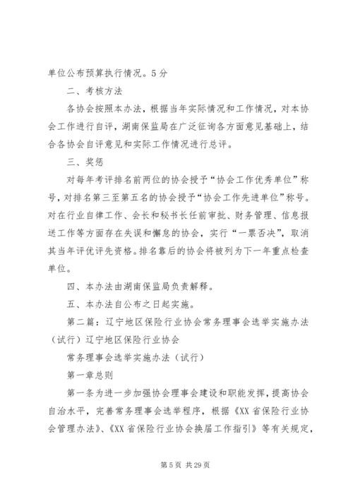 保险行业协会工作考核办法(试行)_1.docx