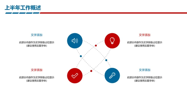 时尚精美上半年年中工作报告及下半年工作计划PPT模板