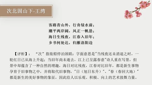 初中古诗词赏析PPT教学课件