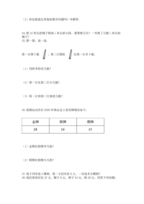 小学二年级上册数学应用题100道（夺冠）word版.docx