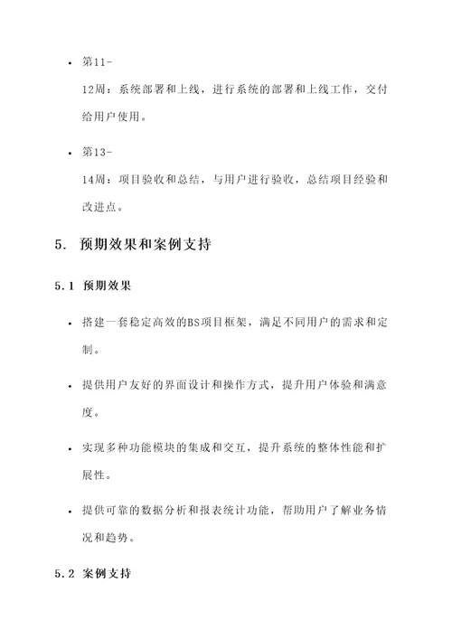 bs项目需求方案