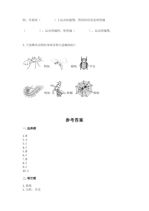 教科版小学科学三年级下册 期末测试卷完美版.docx