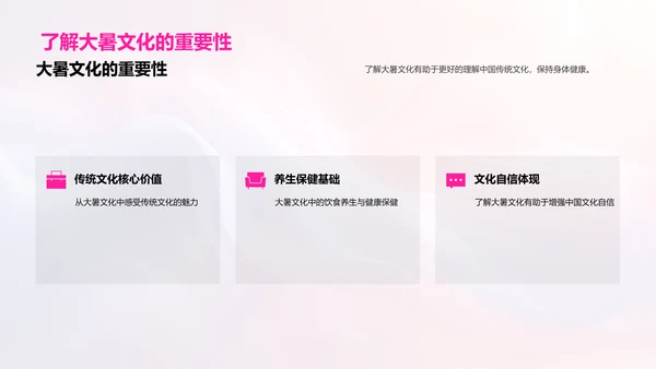 大暑节气文化讲座PPT模板